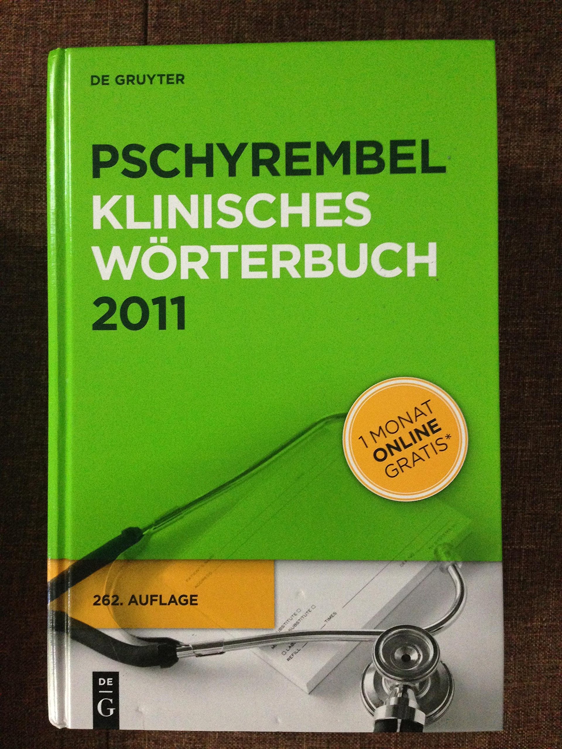 Pschyrembel Klinisches Wörterbuch Medicine