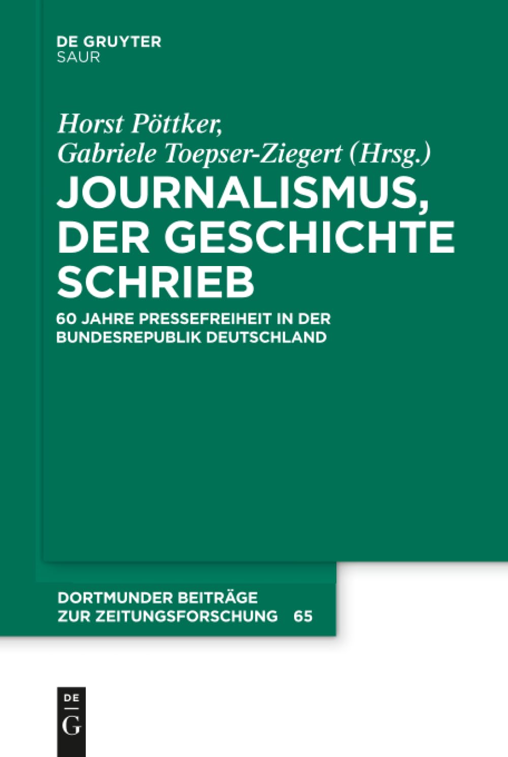 Product Image: Journalismus, der Geschichte schrieb