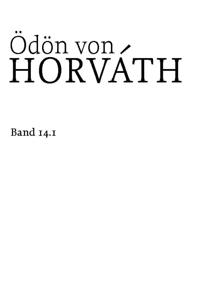 Der ewige Spießer: Der Ewige Spießer/ the Eternal Philistine (Ödön von Horváth: Wiener Ausgabe sämtlicher Werke, Band 14) Contemporary literature Books