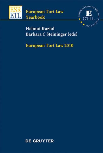 2010 (European Tort Law Yearbook) Law