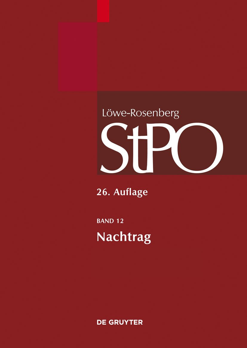Nachtrag (Großkommentare der Praxis) Law