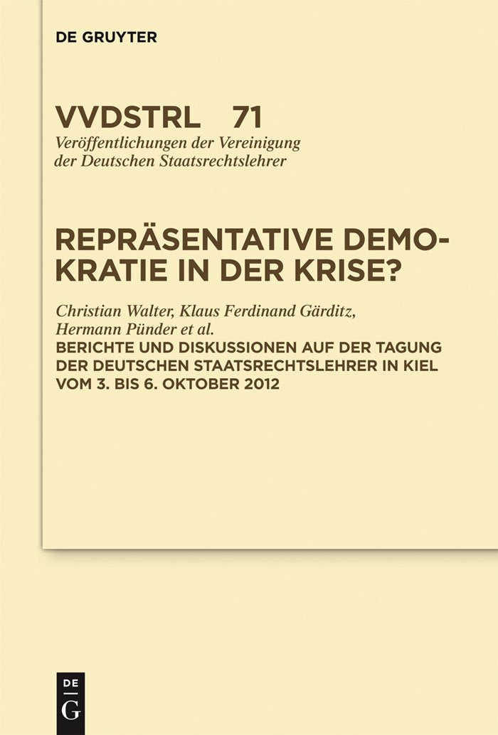 Repräsentative Demokratie in der Krise? Law