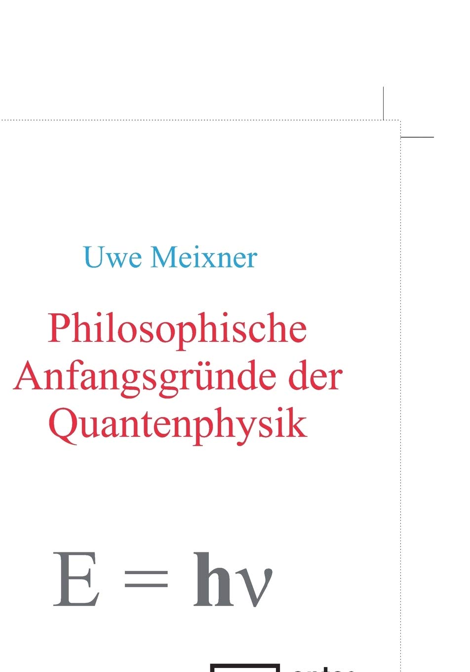 Product Image: Philosophische Anfangsgründe der Quantenphysik