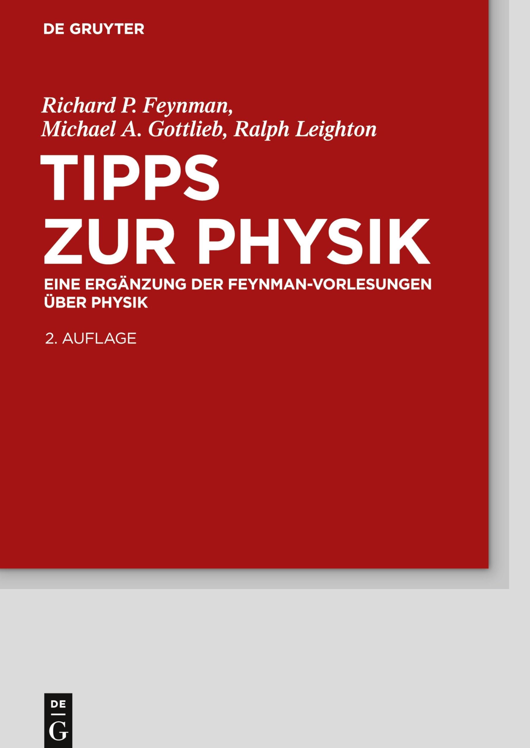Tipps zur Physik: Eine Ergänzung (De Gruyter Studium) Natural Sciences