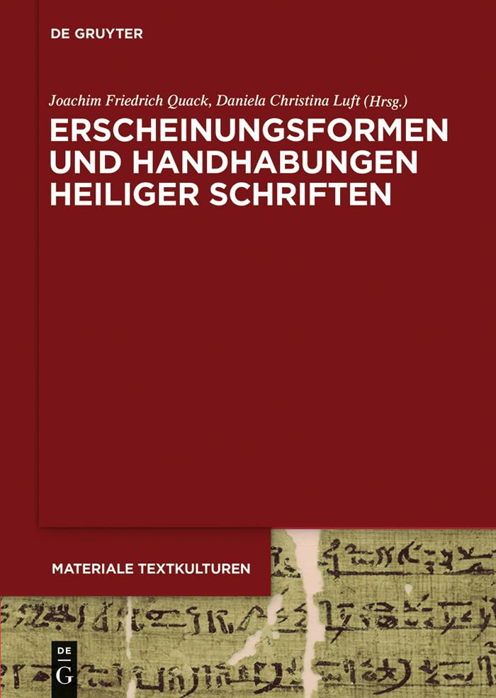 Erscheinungsformen Und Handhabungen Heiliger Schriften book