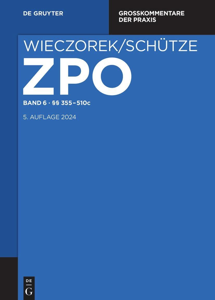 §§ 355-510c (Großkommentare der Praxis) Law