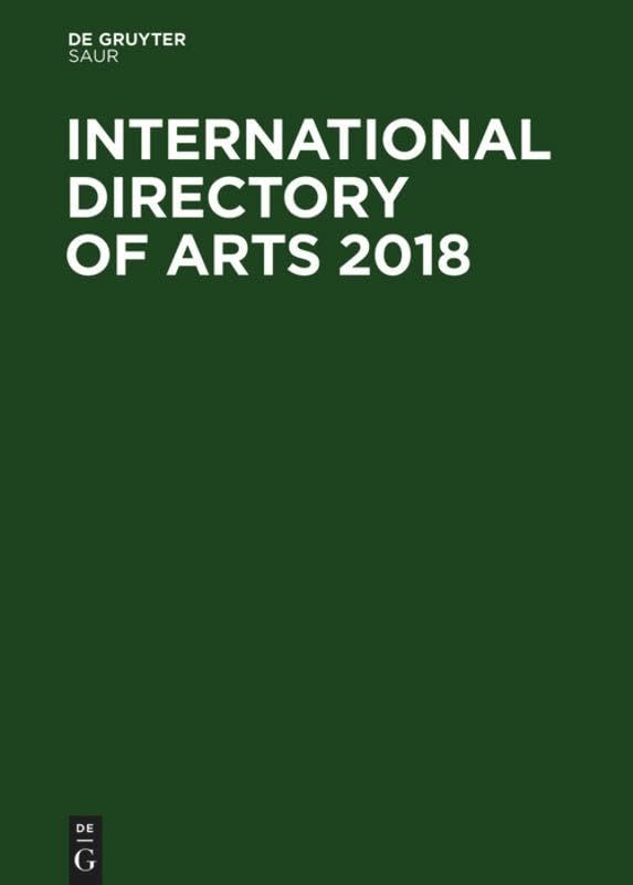 International Directory of Arts 2018 Film, Art & Culture