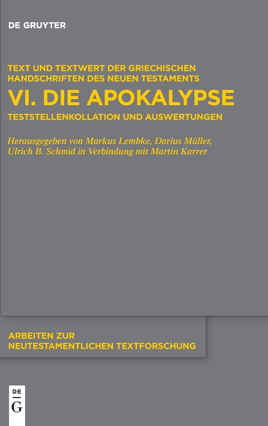 Die Apokalypse: Teststellenkollation Und Auswertungen book
