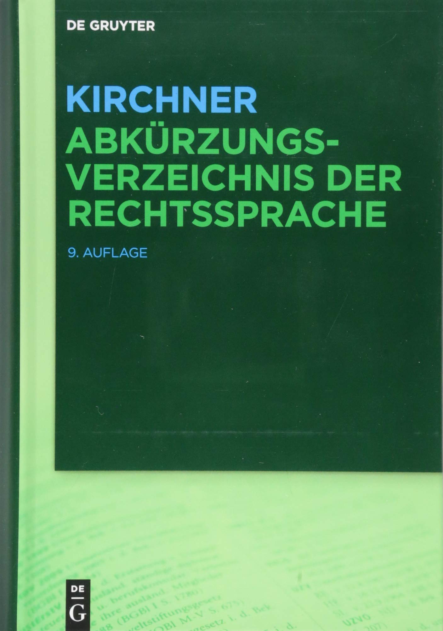 Kirchner – Abkürzungsverzeichnis der Rechtssprache Law