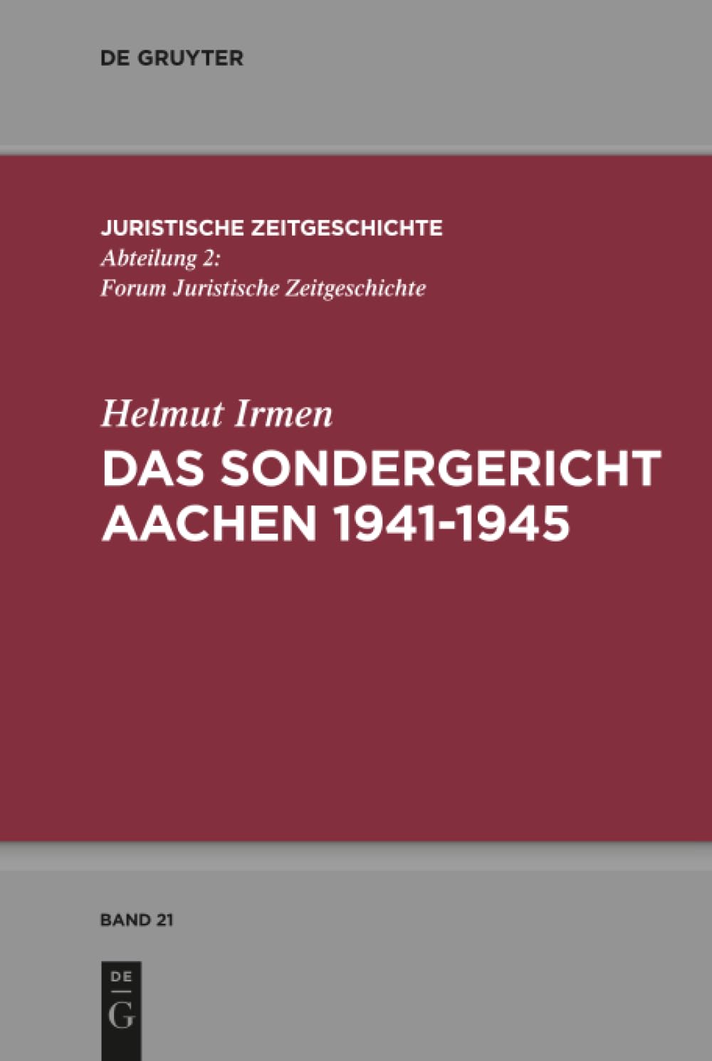 Product Image: Das Sondergericht Aachen 1941-1945