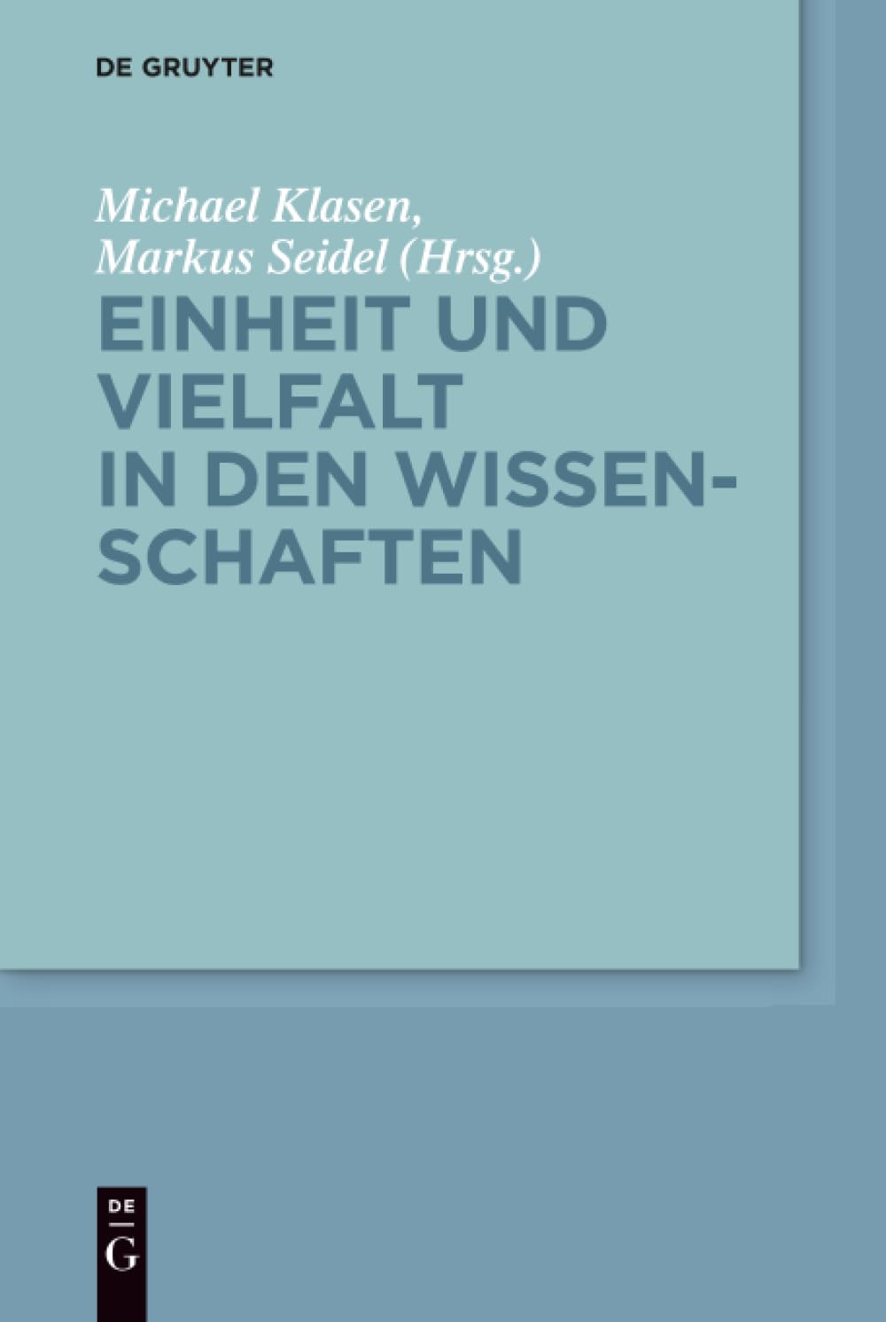 Einheit und Vielfalt in den Wissenschaften Philosophy