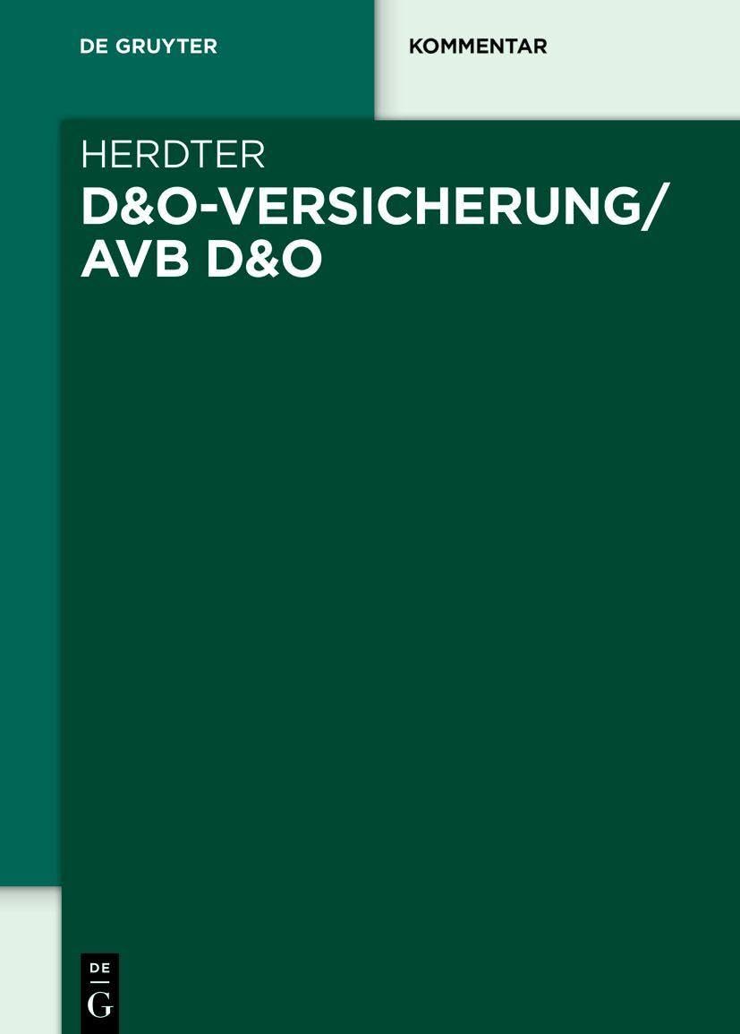 D&O-Versicherung/AVB D&O Law Books
