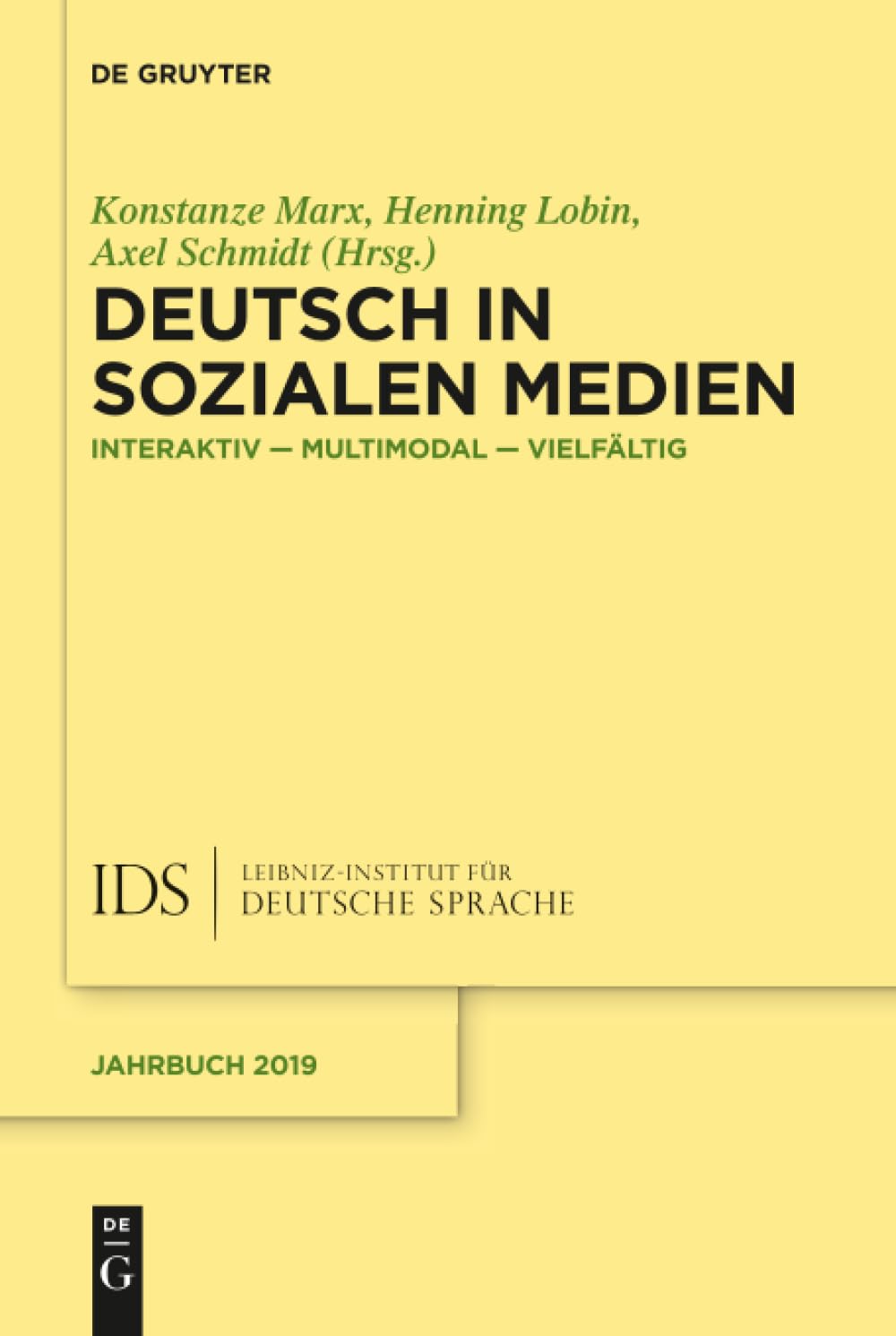 Deutsch in Sozialen Medien book
