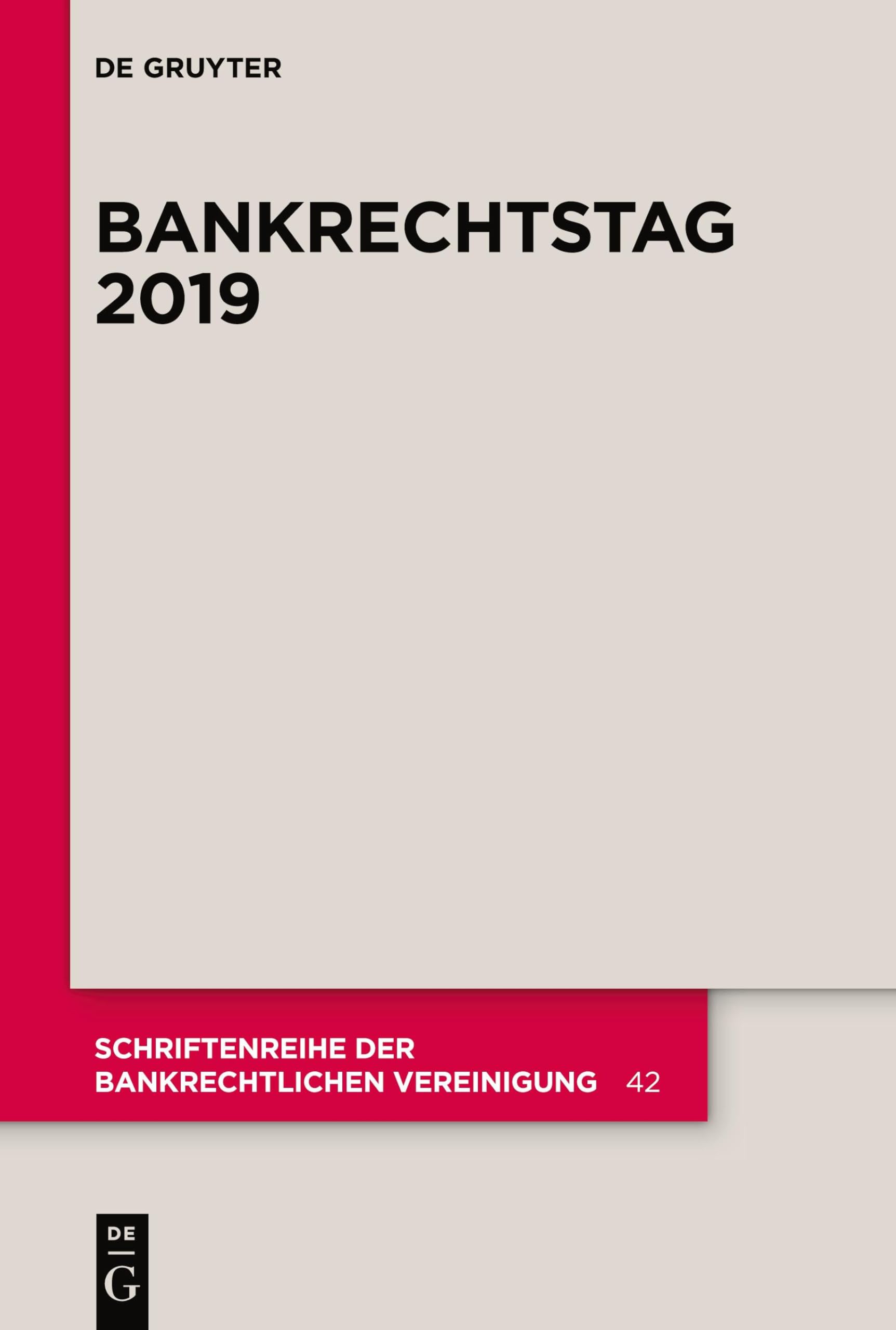 Product Image: Bankrechtstag 2019