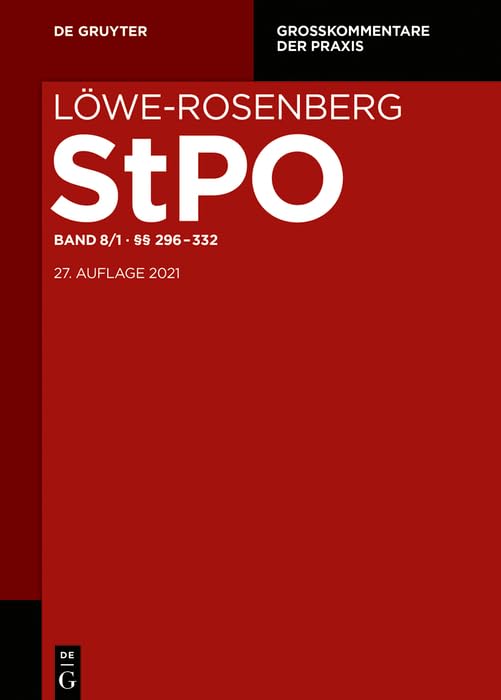 §§ 296-358 (Großkommentare der Praxis) Law