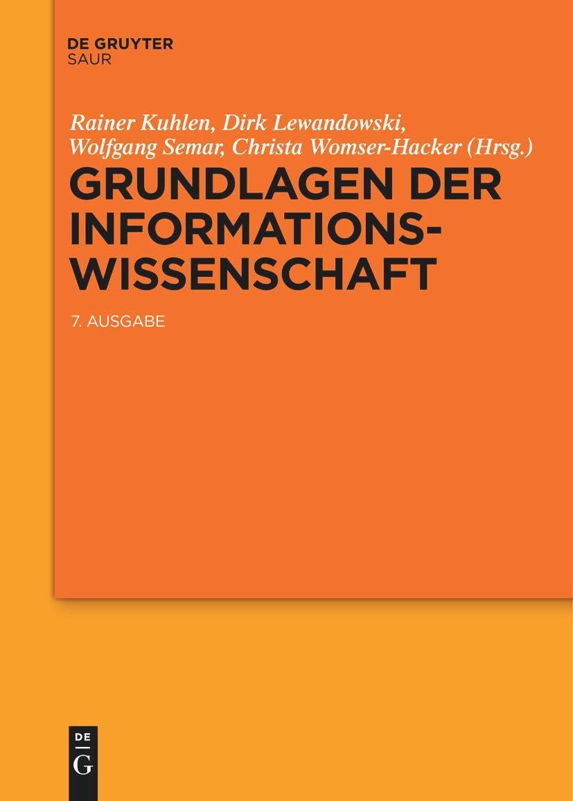 Grundlagen der Informationswissenschaft Law