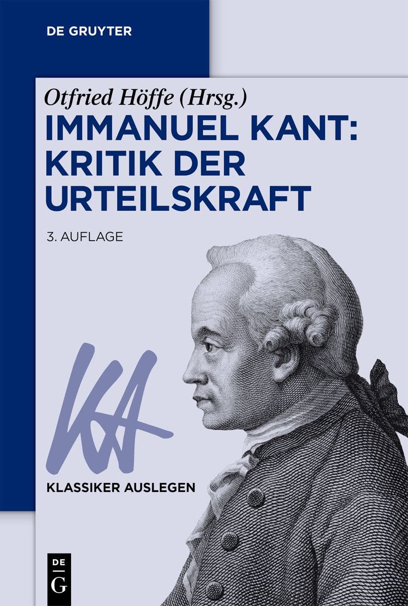 Immanuel Kant: Kritik der Urteilskraft Philosophy Books
