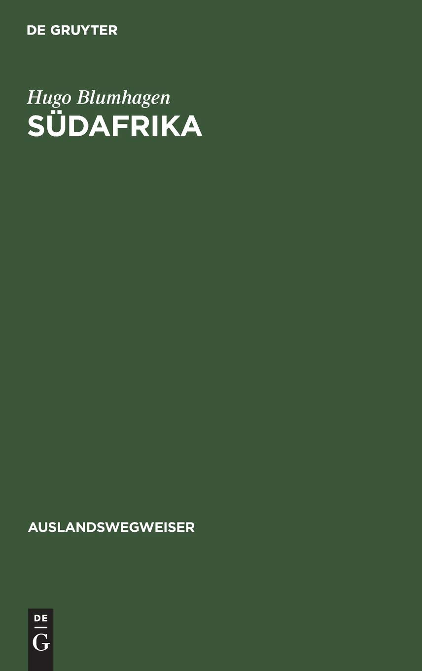 Südafrika: (Unter Einschluß von Südwestafrika) (Auslandswegweiser, 7, Band 7) Business & Technology