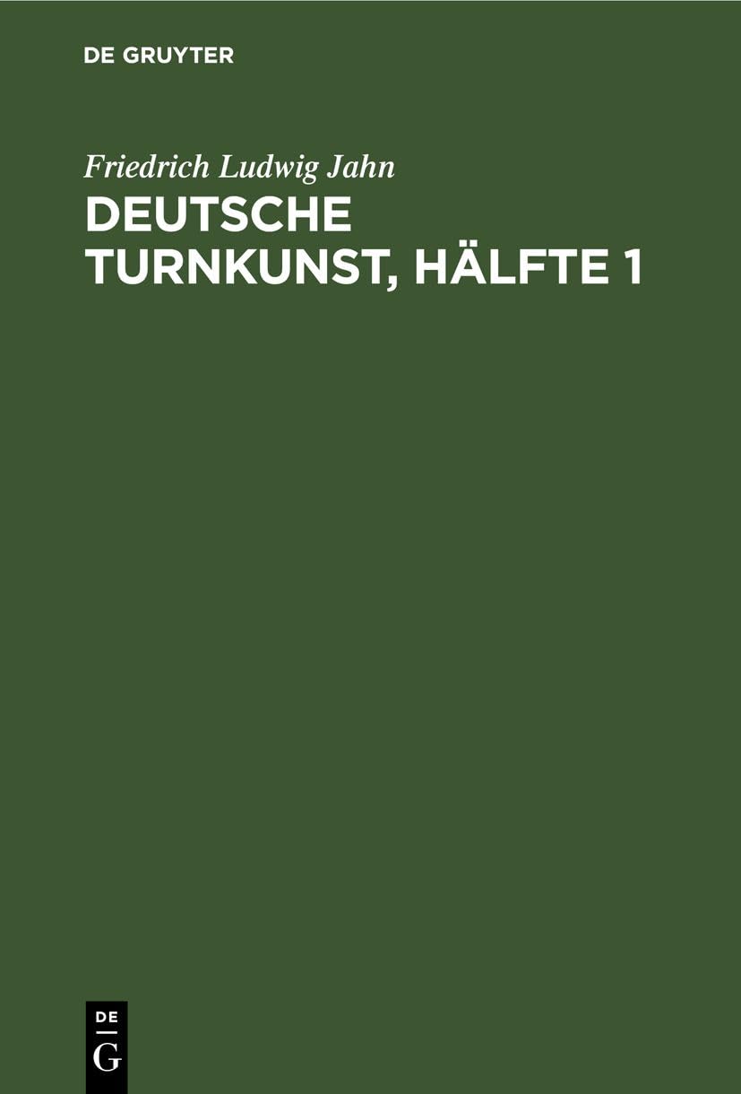 Deutsche Turnkunst, Hälfte 1: Hälfte Medicine