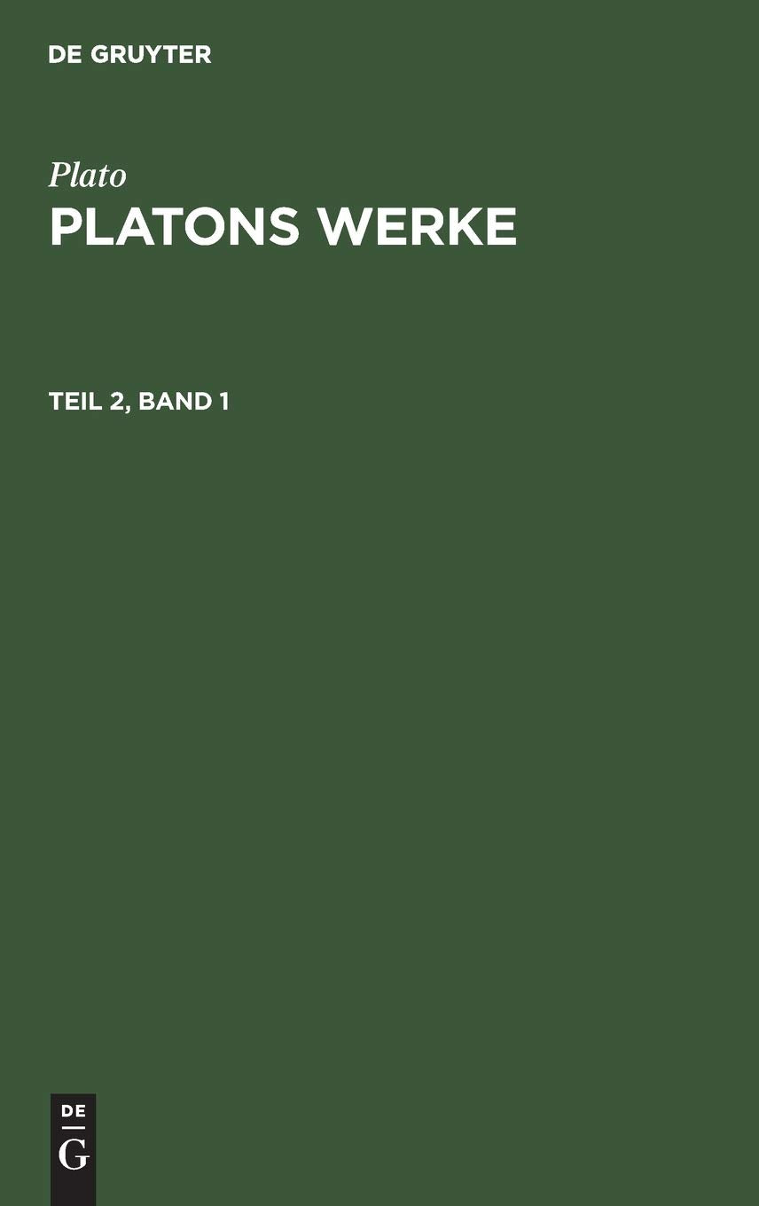 Product Image: Plato: Platons Werke. Teil 2, Band 1