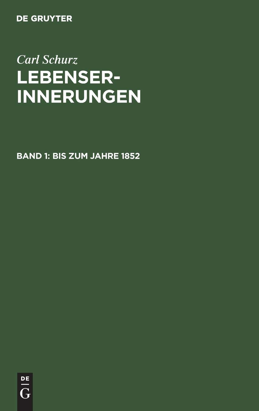 Bis zum Jahre 1852 (Lebenserinnerungen) Contemporary literature