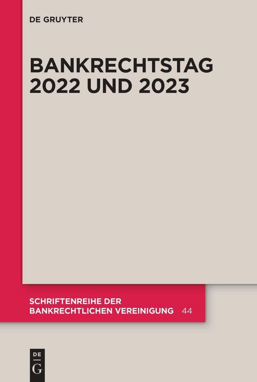Bankrechtstag 2022 und 2023 Law
