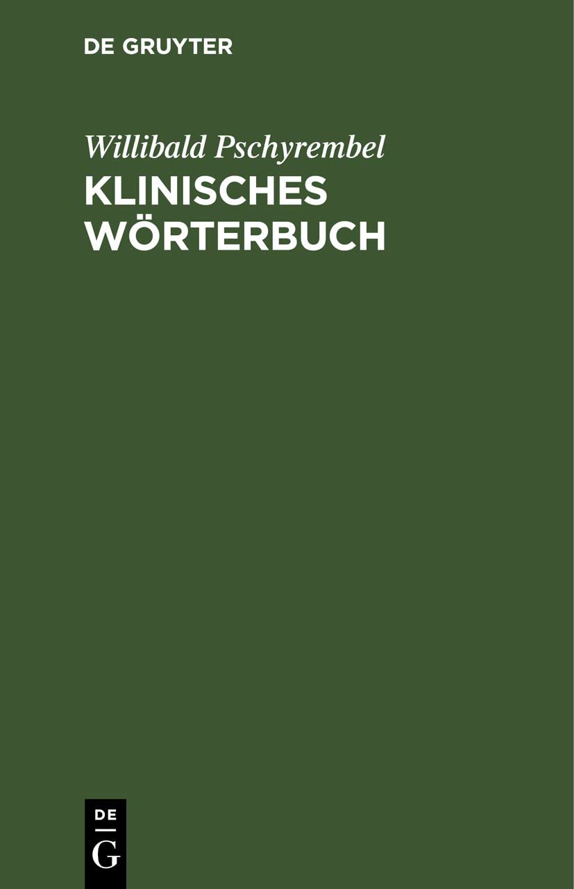 Product Image: Klinisches Wörterbuch