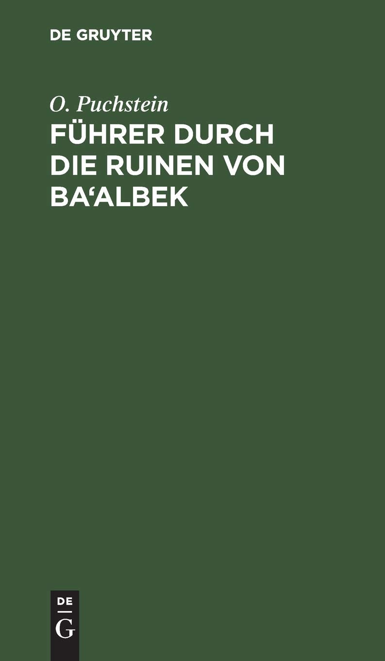 Führer durch die Ruinen von Ba'albek Law
