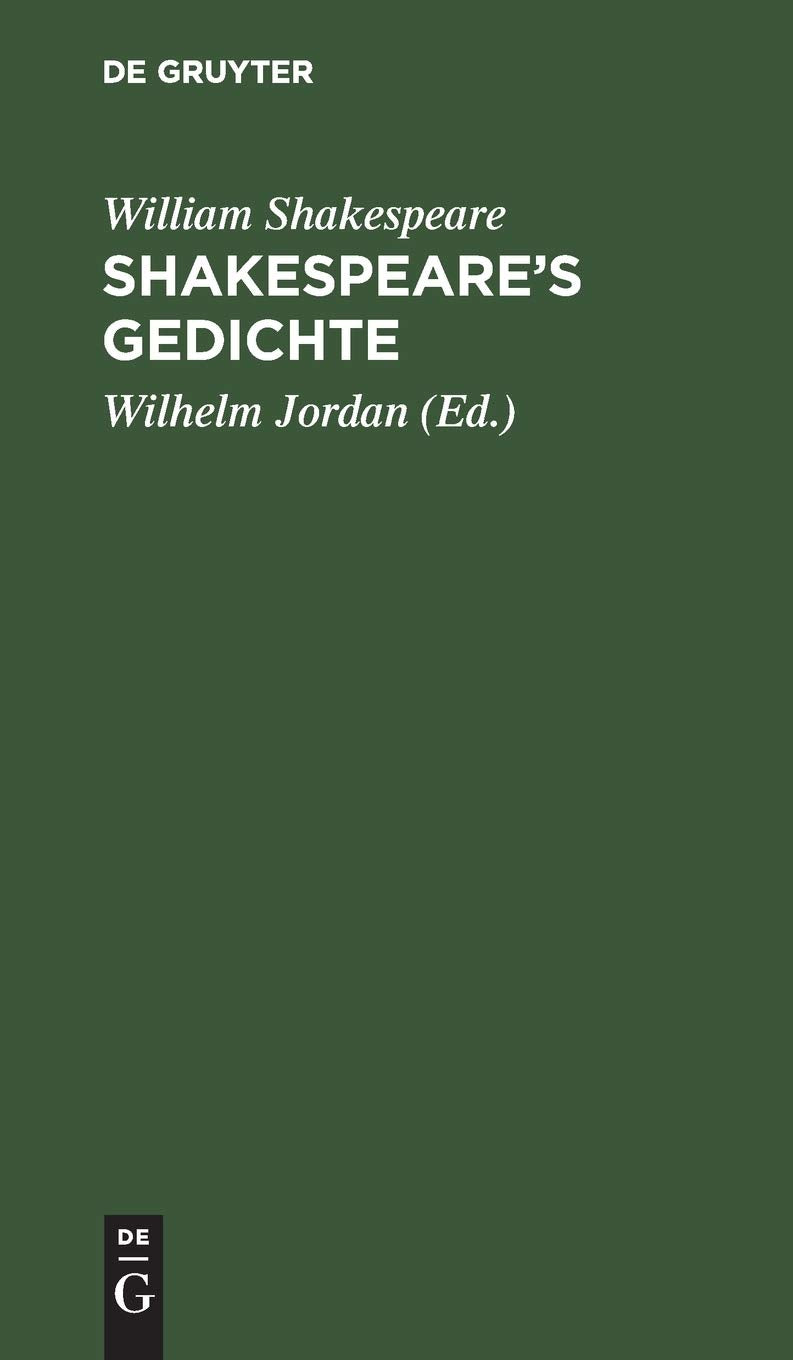 Product Image: Shakespeare’s Gedichte