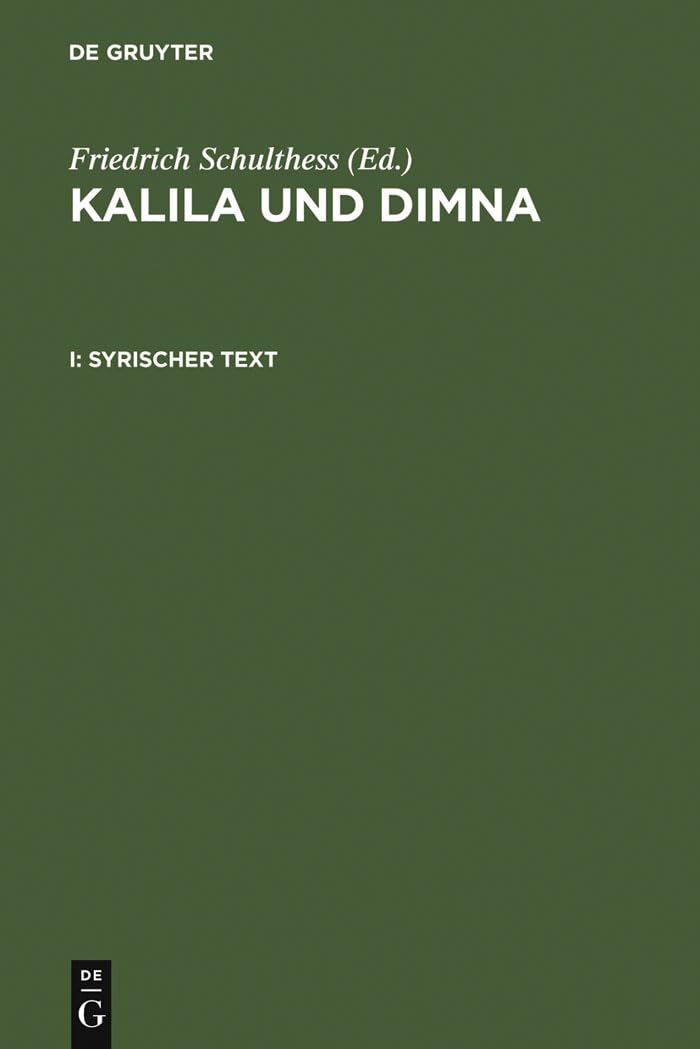 Product Image: Kalila und Dimna: