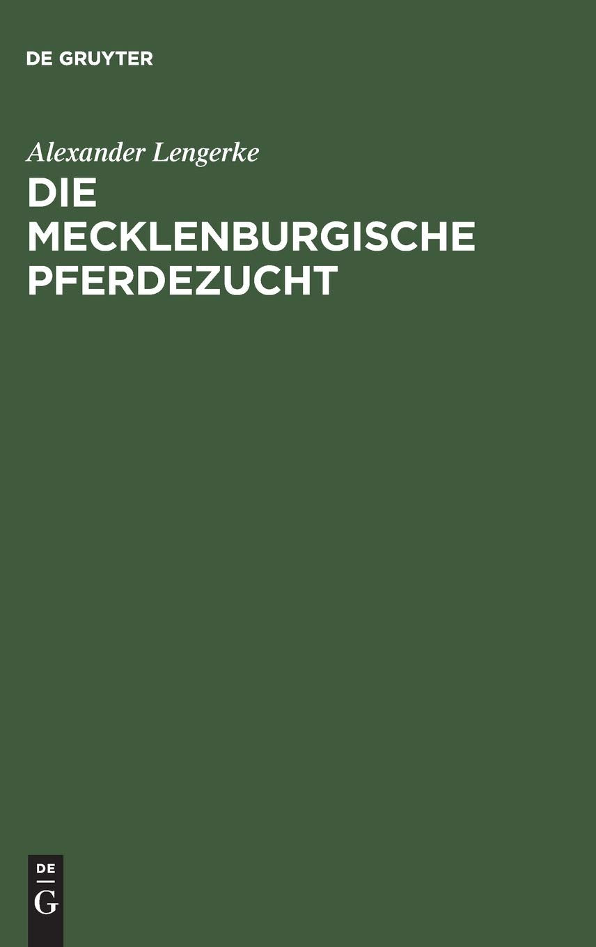 Die mecklenburgische Pferdezucht Pets