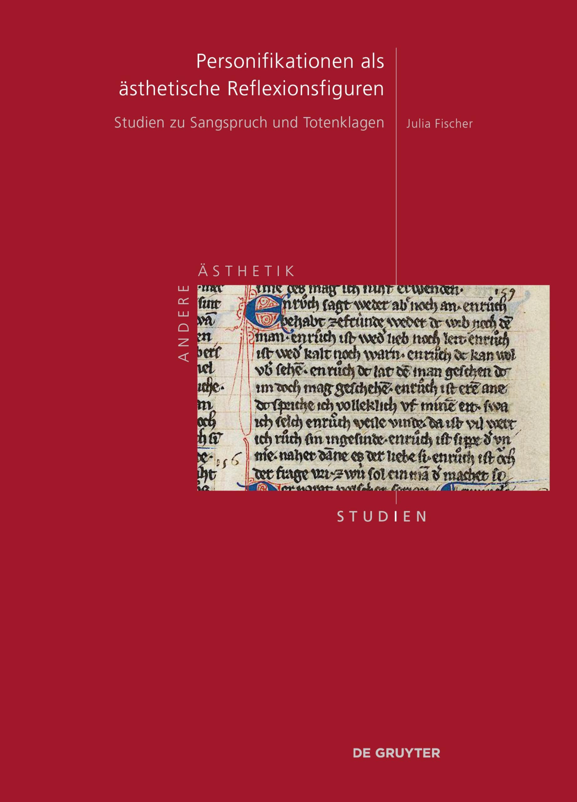 Personifikationen als ästhetische Reflexionsfiguren: Studien zu Sangspruch und Totenklagen (Andere Ästhetik – Studien, 6) Philosophy