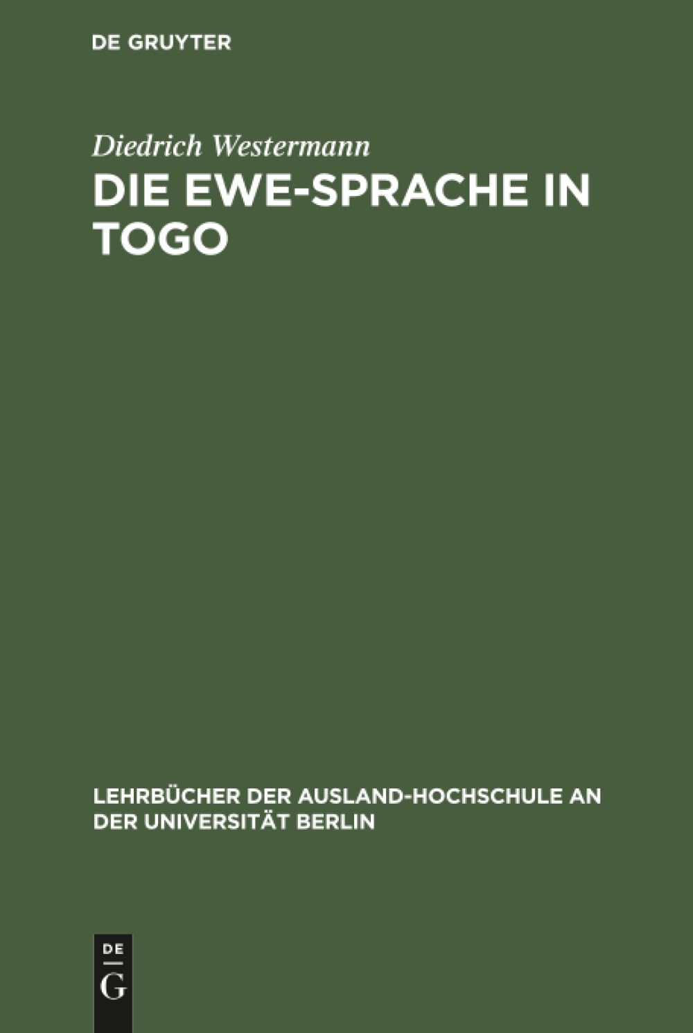 Product Image: Die Ewe-Sprache in Togo