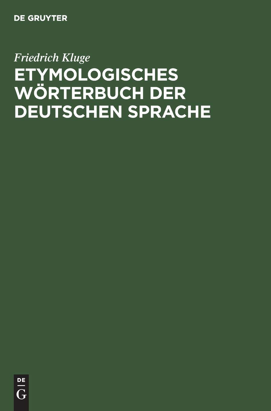 Etymologisches Wörterbuch der deutschen Sprache Social Sciences