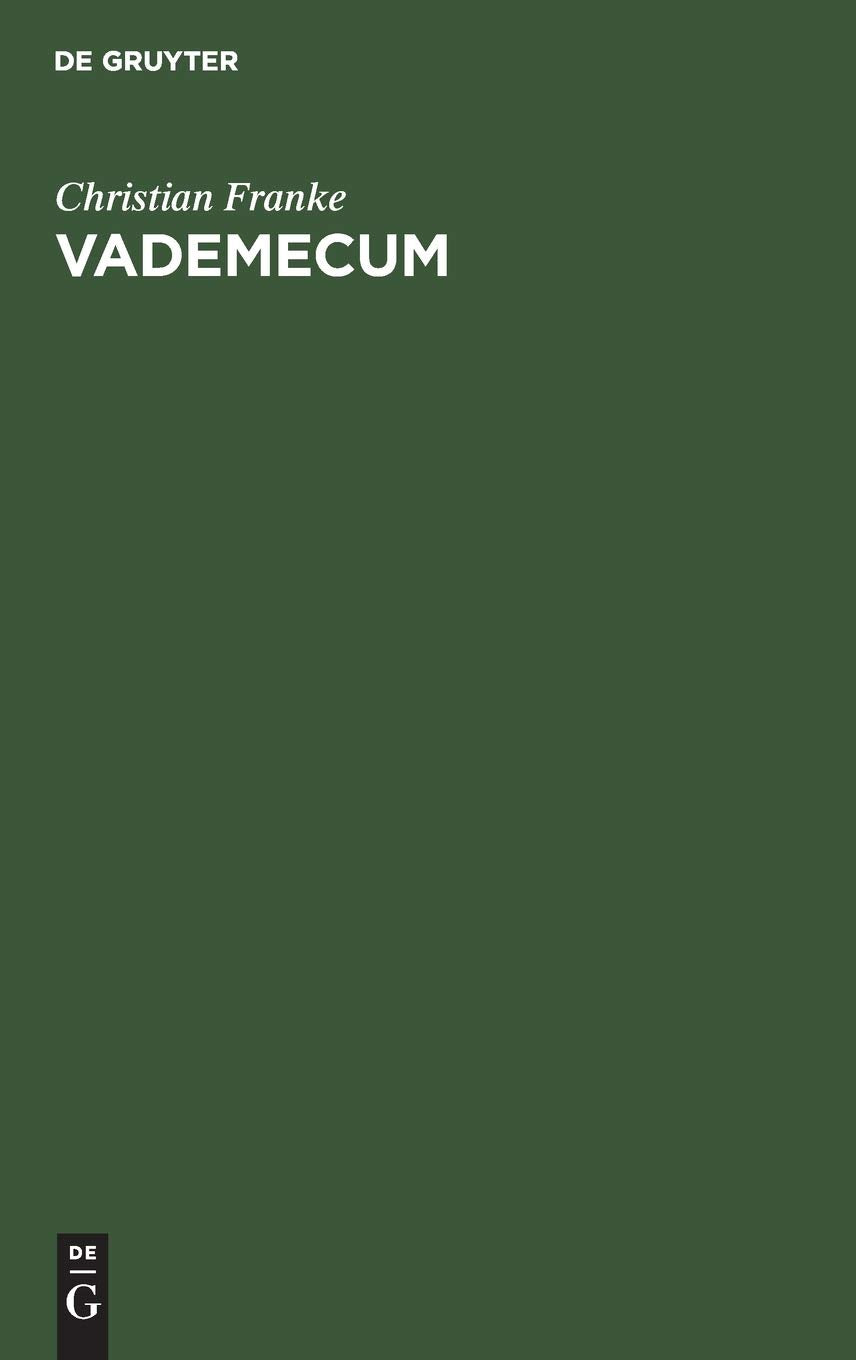 Vademecum: Oder die römisch-katholische Lehre von der Anthropologie. Für angehende Theologen Books