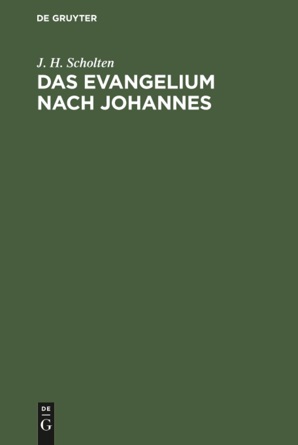 Das Evangelium nach Johannes Religion & Esotericism