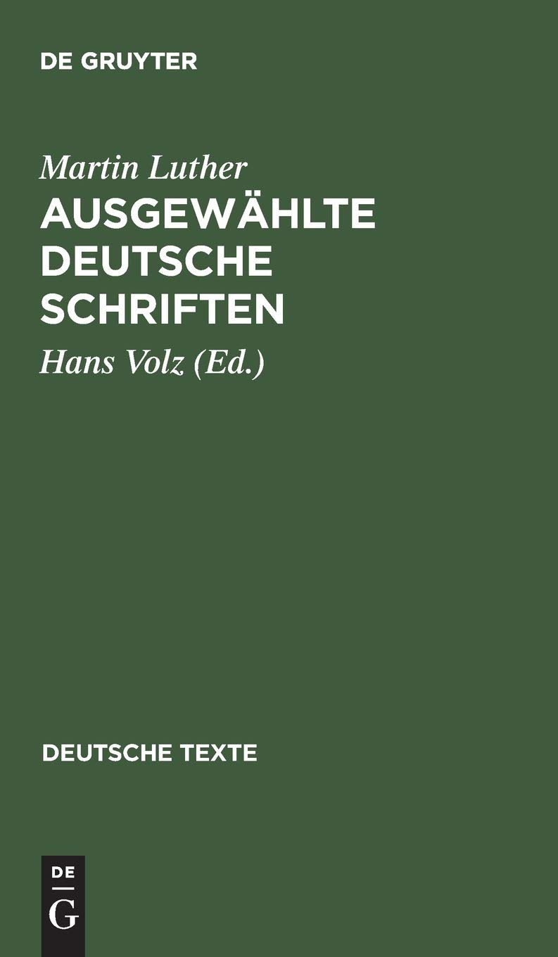 Ausgewählte deutsche Schriften (Deutsche Texte, 3, Band 3) Law