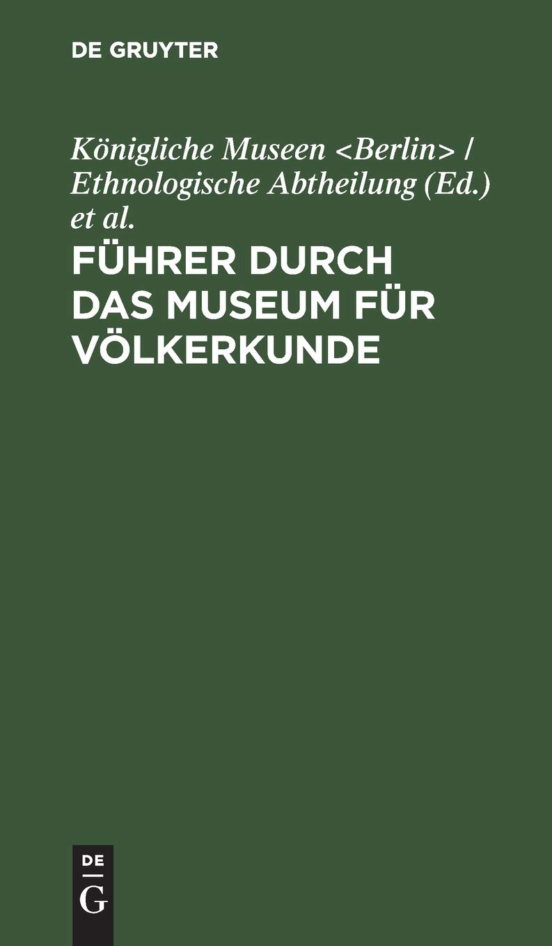 Führer durch das Museum für Völkerkunde Social Sciences