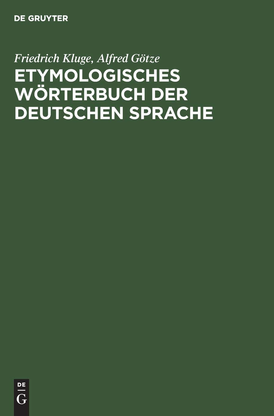Etymologisches Wörterbuch der deutschen Sprache Social Sciences