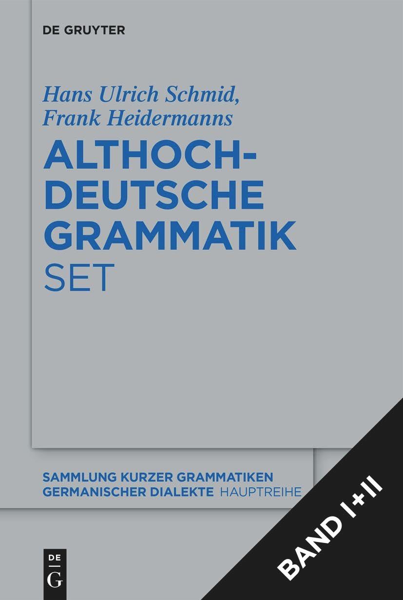 Product Image: [Set: Althochdeutsche Grammatik I + II]