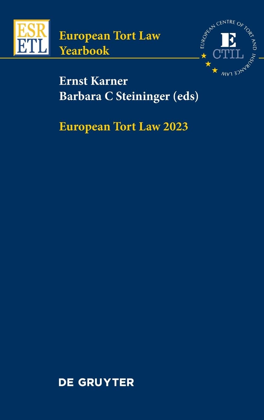 2023 (European Tort Law Yearbook) Law