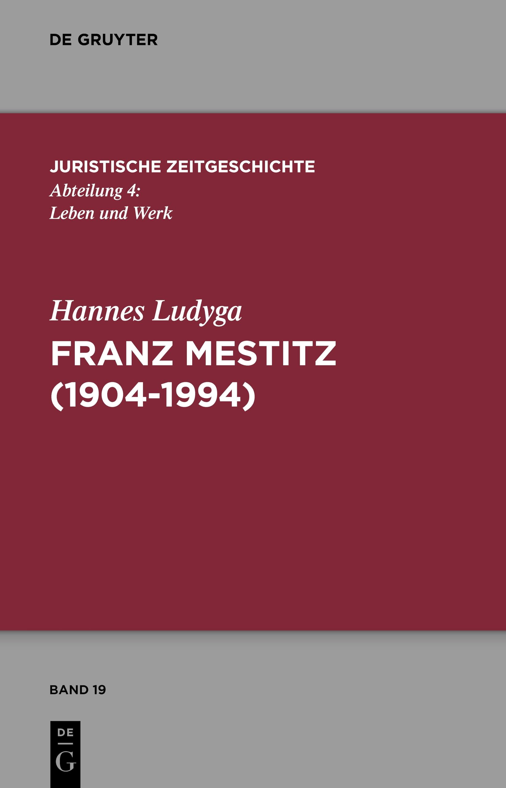 Franz Mestitz (1904–1994) Law