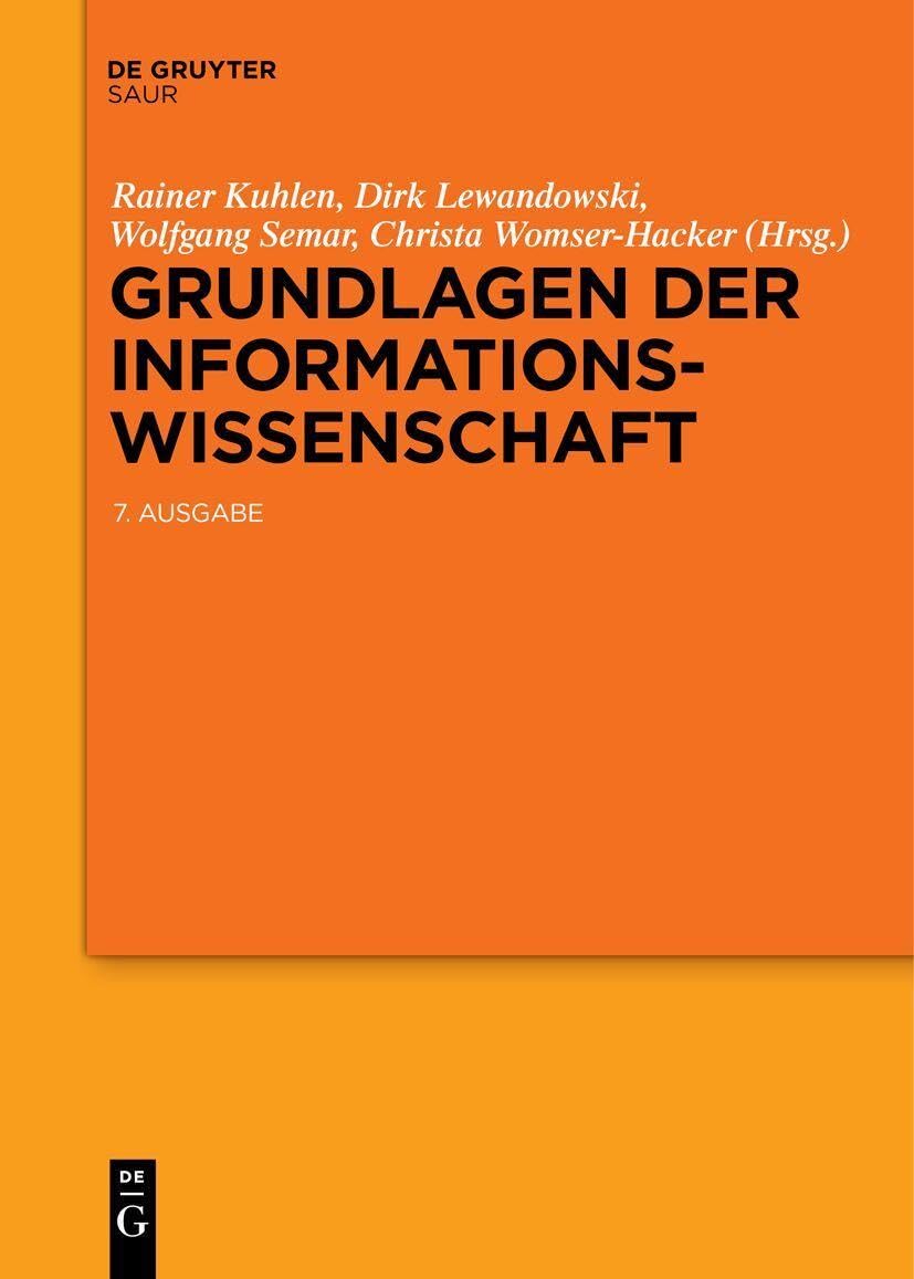 Grundlagen der Informationswissenschaft Law
