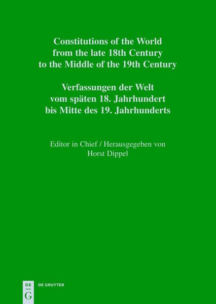 Constitutions of the World from the late 18th Century to the Middle... / Constitutional Documents of Colombia and Panama 1793–1853 / Documentos ... the Middle of the 19th Century. The Americas) Law