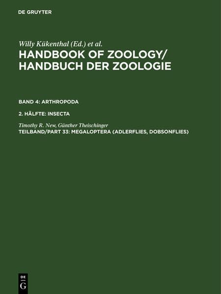 Handbook of Zoology/ Handbuch der Zoologie. Arthropoda. Insecta / Megaloptera (Adlerflies, Dobsonflies) Social Sciences