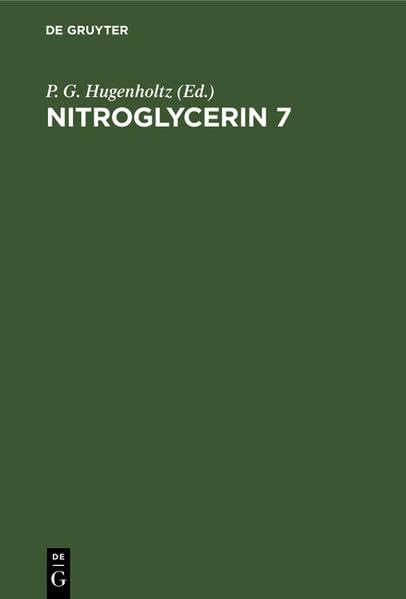 Nitroglycerin 7: Progress in Therapy. Seventh Hamburg Symposium November 24, 1990 Medicine