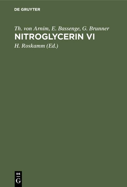 Nitroglycerin VI: Instabile Angina pectoris und extrakardiale Indikationen. Sechstes Hamburger Symposium 29. Oktober 1988 Medicine