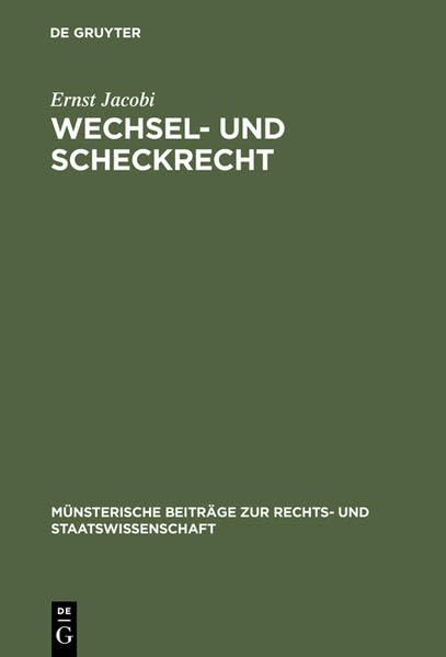 Wechsel- und Scheckrecht: Unter Berücksichtigung des ausländischen Rechts Law