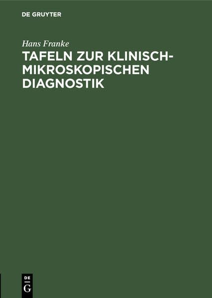 Tafeln zur klinisch-mikroskopischen Diagnostik Medicine