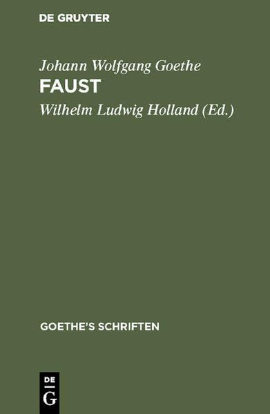 Faust: Ein Fragment (Goethe’s Schriften) Contemporary literature